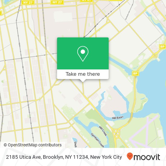 Mapa de 2185 Utica Ave, Brooklyn, NY 11234