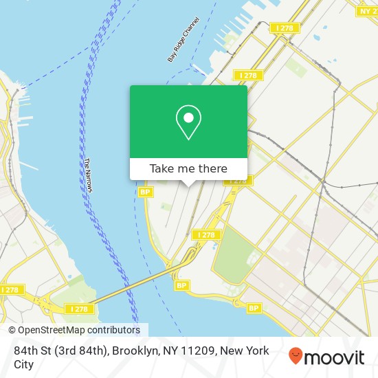 Mapa de 84th St (3rd 84th), Brooklyn, NY 11209