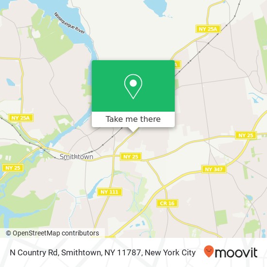 N Country Rd, Smithtown, NY 11787 map