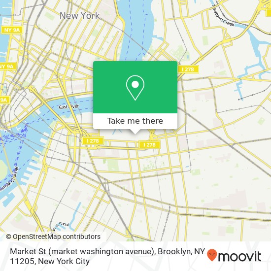 Market St (market washington avenue), Brooklyn, NY 11205 map