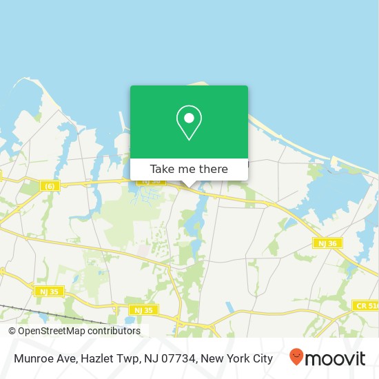 Munroe Ave, Hazlet Twp, NJ 07734 map
