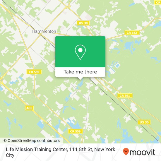 Life Mission Training Center, 111 8th St map