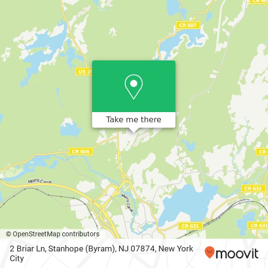 Mapa de 2 Briar Ln, Stanhope (Byram), NJ 07874