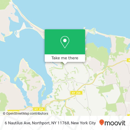 Mapa de 6 Nautilus Ave, Northport, NY 11768