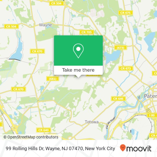 99 Rolling Hills Dr, Wayne, NJ 07470 map