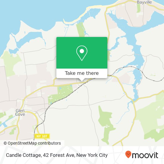 Mapa de Candle Cottage, 42 Forest Ave