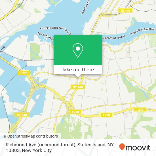 Richmond Ave (richmond forest), Staten Island, NY 10303 map