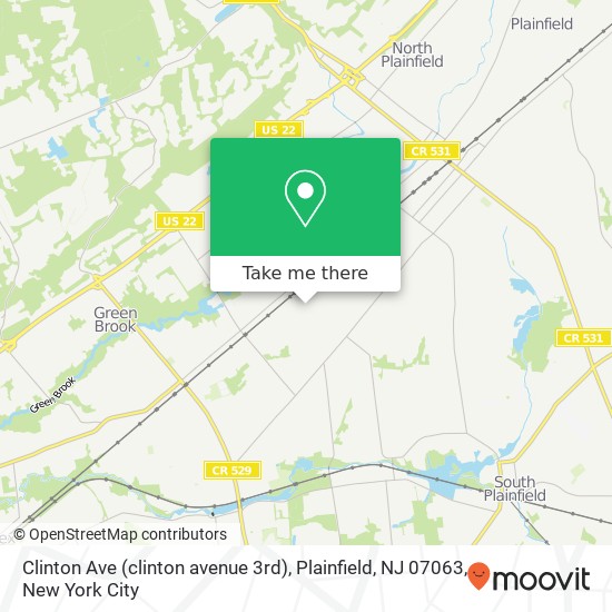 Clinton Ave (clinton avenue 3rd), Plainfield, NJ 07063 map