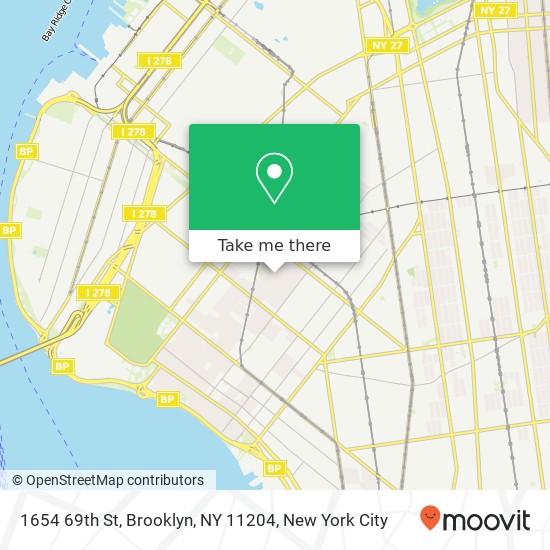 1654 69th St, Brooklyn, NY 11204 map