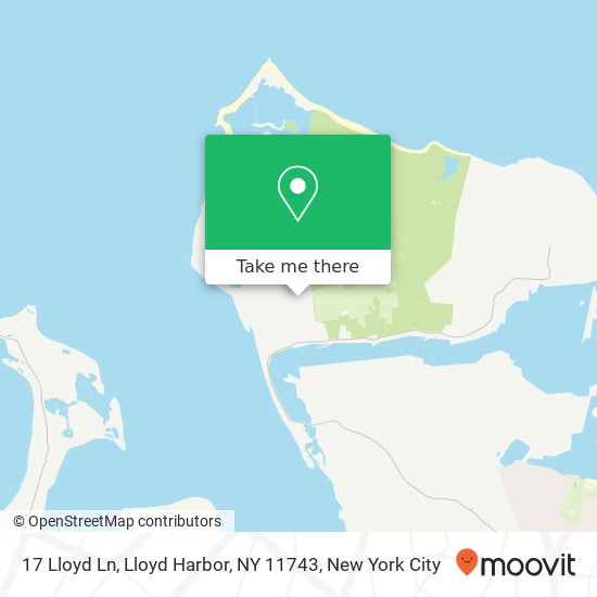 Mapa de 17 Lloyd Ln, Lloyd Harbor, NY 11743