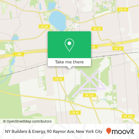 Mapa de NY Builders & Energy, 90 Raynor Ave