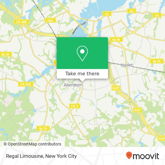 Regal Limousine map