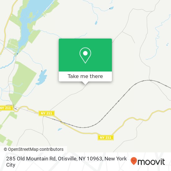 Mapa de 285 Old Mountain Rd, Otisville, NY 10963