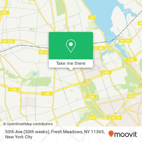 50th Ave (50th weeks), Fresh Meadows, NY 11365 map