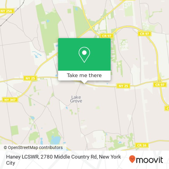 Mapa de Haney LCSWR, 2780 Middle Country Rd