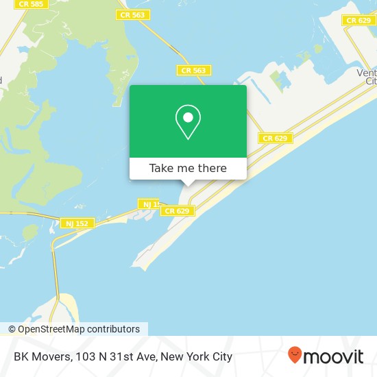 Mapa de BK Movers, 103 N 31st Ave