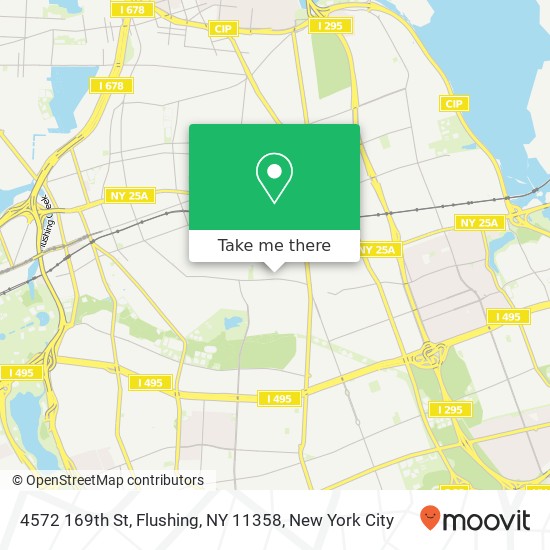 Mapa de 4572 169th St, Flushing, NY 11358