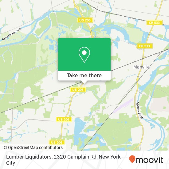 Mapa de Lumber Liquidators, 2320 Camplain Rd