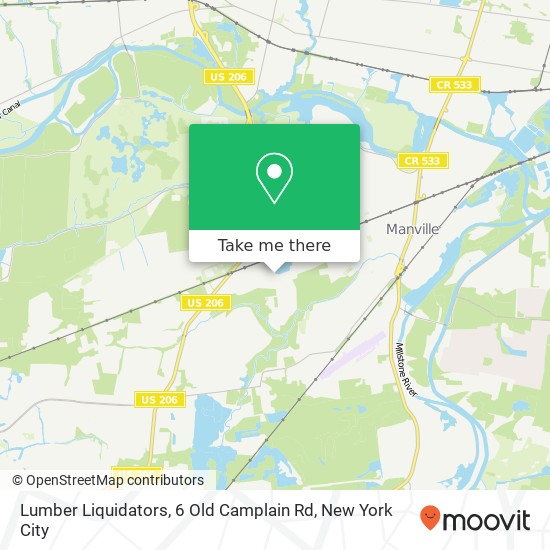 Lumber Liquidators, 6 Old Camplain Rd map