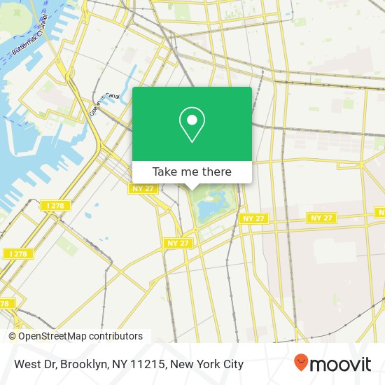 West Dr, Brooklyn, NY 11215 map