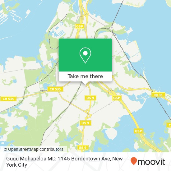 Gugu Mohapeloa MD, 1145 Bordentown Ave map
