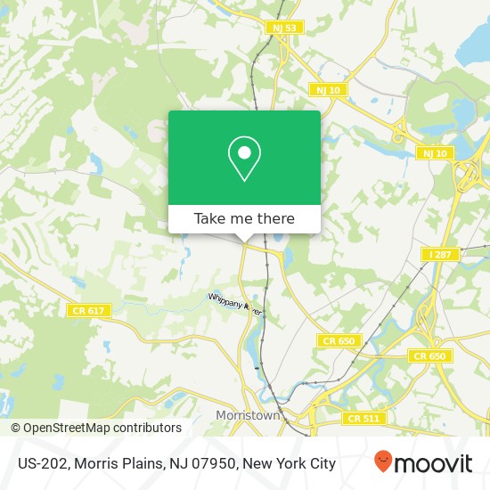 US-202, Morris Plains, NJ 07950 map