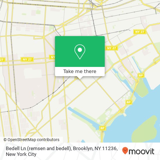 Bedell Ln (remsen and bedell), Brooklyn, NY 11236 map