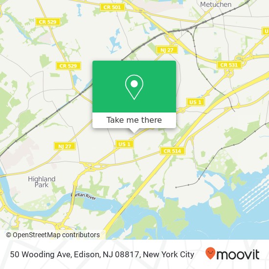 50 Wooding Ave, Edison, NJ 08817 map