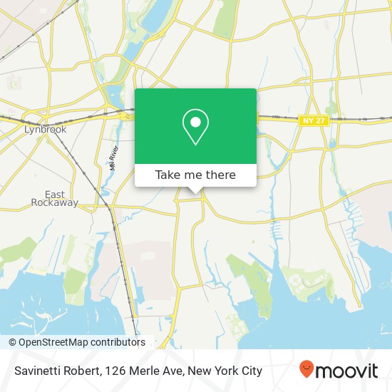 Mapa de Savinetti Robert, 126 Merle Ave