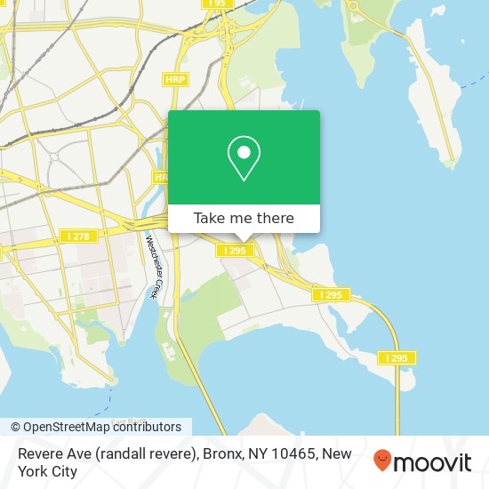 Mapa de Revere Ave (randall revere), Bronx, NY 10465