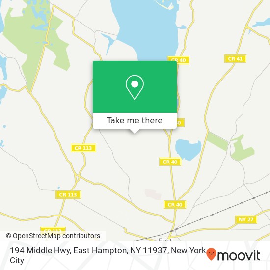 194 Middle Hwy, East Hampton, NY 11937 map