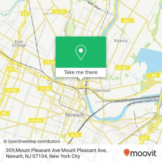 309,Mount Pleasant Ave Mount Pleasant Ave, Newark, NJ 07104 map