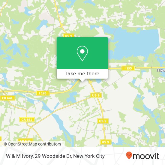 Mapa de W & M Ivory, 29 Woodside Dr