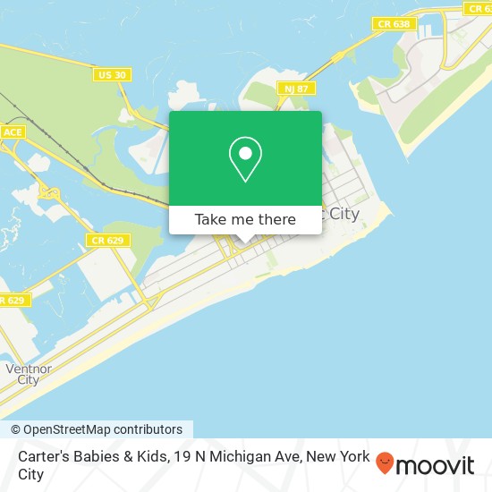 Mapa de Carter's Babies & Kids, 19 N Michigan Ave