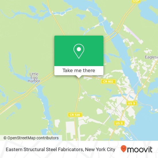 Eastern Structural Steel Fabricators map