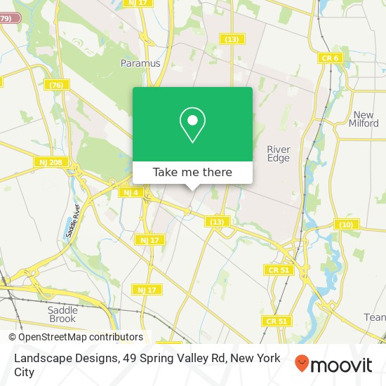 Mapa de Landscape Designs, 49 Spring Valley Rd
