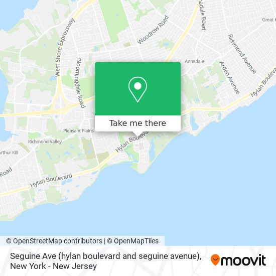 Seguine Ave (hylan boulevard and seguine avenue) map