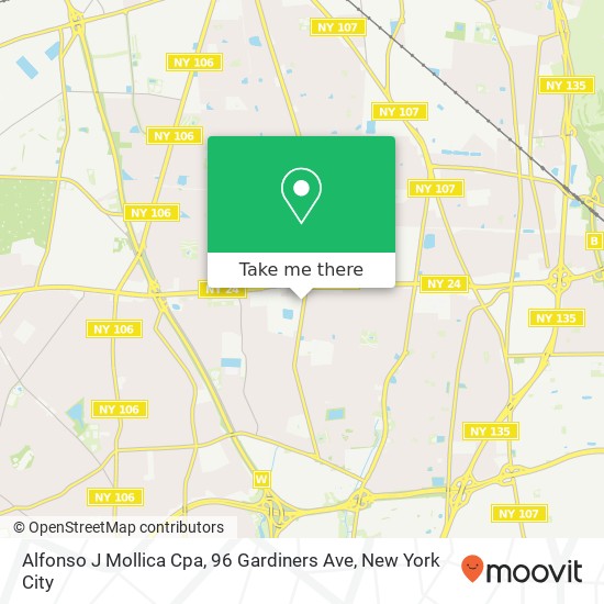 Alfonso J Mollica Cpa, 96 Gardiners Ave map