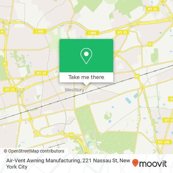 Mapa de Air-Vent Awning Manufacturing, 221 Nassau St