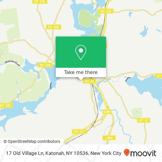 Mapa de 17 Old Village Ln, Katonah, NY 10536