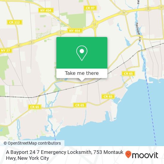 A Bayport 24 7 Emergency Locksmith, 753 Montauk Hwy map