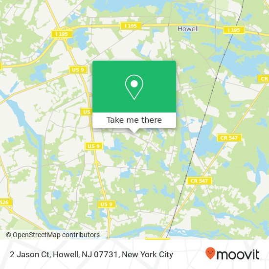 2 Jason Ct, Howell, NJ 07731 map