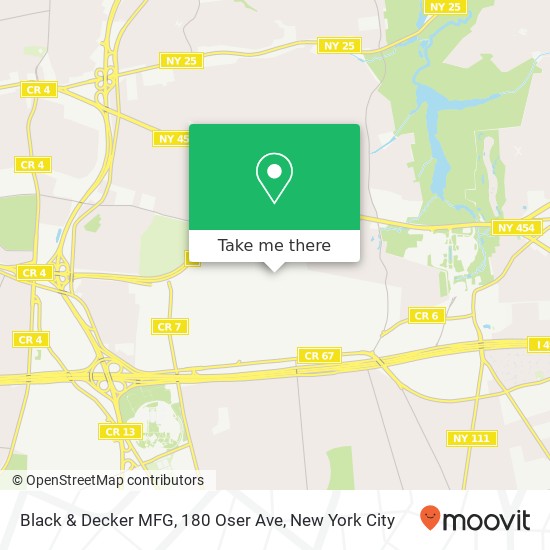 Mapa de Black & Decker MFG, 180 Oser Ave