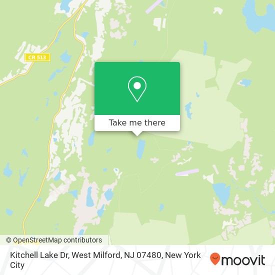 Mapa de Kitchell Lake Dr, West Milford, NJ 07480