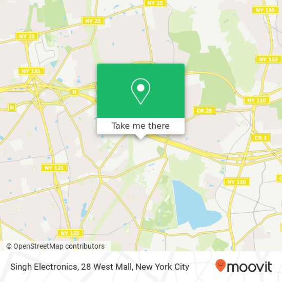Mapa de Singh Electronics, 28 West Mall