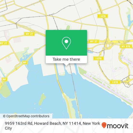 Mapa de 9959 163rd Rd, Howard Beach, NY 11414