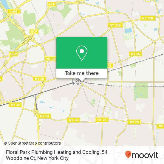 Floral Park Plumbing Heating and Cooling, 54 Woodbine Ct map