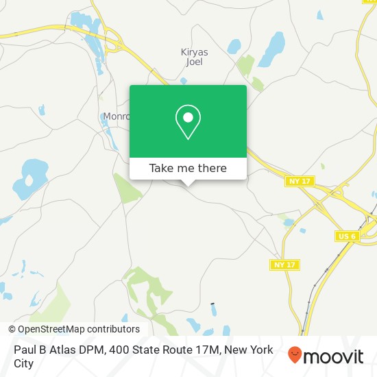 Mapa de Paul B Atlas DPM, 400 State Route 17M