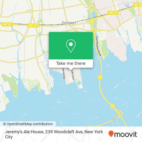 Mapa de Jeremy's Ale House, 239 Woodcleft Ave