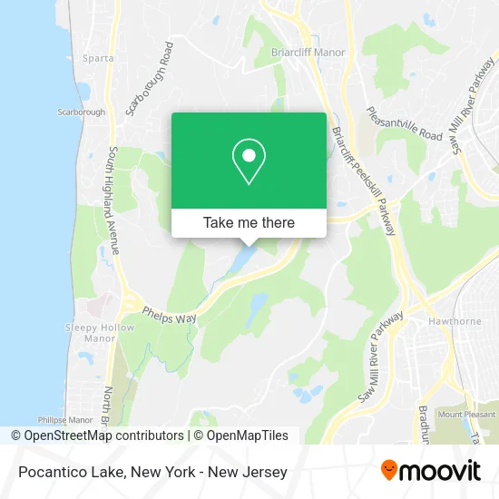 Pocantico Lake map
